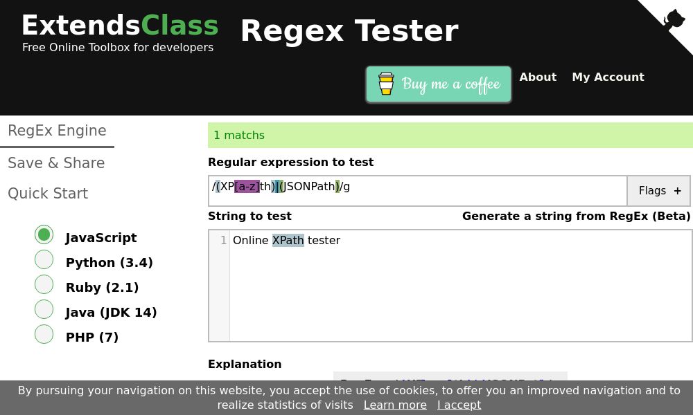 Screenshot of ExtendsClass