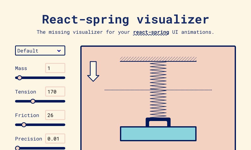 Screenshot of React-spring visualizer